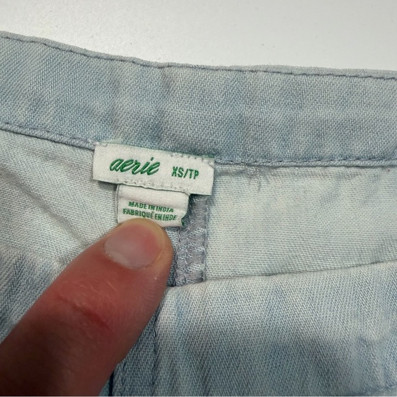 Aerie Womens Light Blue Denim Romper Size XS - Picture 2 of 11